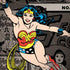 DC Comics Wonder Woman Vintage pose pattern iPhone X Skin