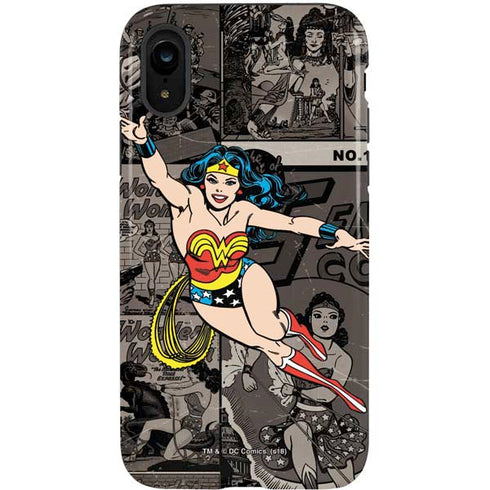 DC Comics Wonder Woman Vintage pose pattern iPhone XR Pro Case