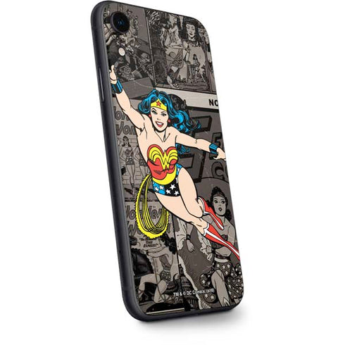 DC Comics Wonder Woman Vintage pose pattern iPhone XR Skin