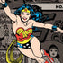 DC Comics Wonder Woman Vintage pose pattern iPhone XS Skin