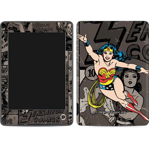DC Comics Wonder Woman Vintage pose pattern Amazon Kindle Skin