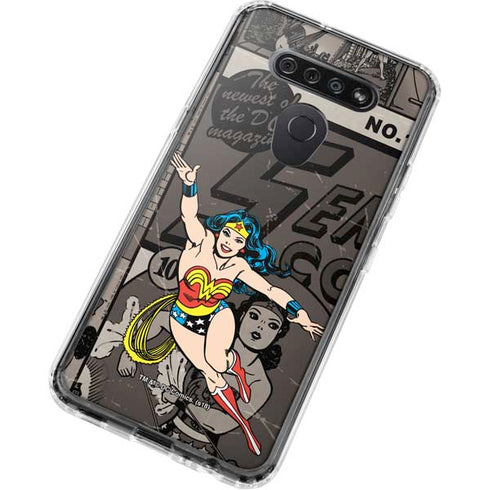 DC Comics Wonder Woman Vintage pose pattern LG K51/Q51 Clear Case
