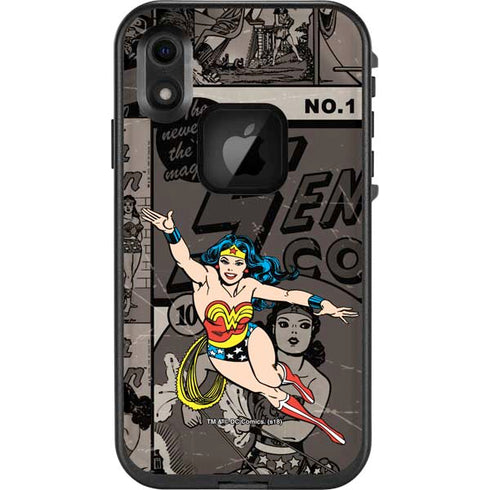 DC Comics Wonder Woman Vintage pose pattern LifeProof Fre iPhone Skin