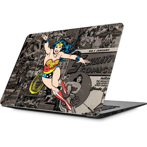 DC Comics Wonder Woman Vintage pose pattern Apple MacBook Skin