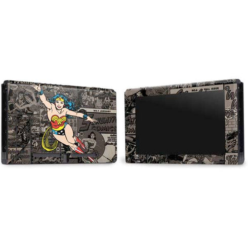 DC Comics Wonder Woman Vintage pose pattern Nintendo Switch Bundle Skin