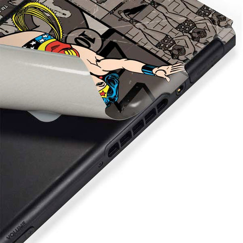 DC Comics Wonder Woman Vintage pose pattern Nintendo Switch Bundle Skin