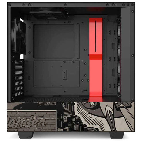 DC Comics Wonder Woman Vintage pose pattern NZXT H510 Compact ATX Mid-Tower Case Skin
