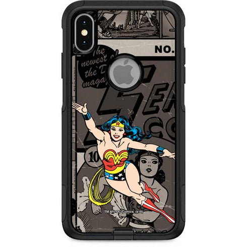 DC Comics Wonder Woman Vintage pose pattern Otterbox Commuter iPhone Skin