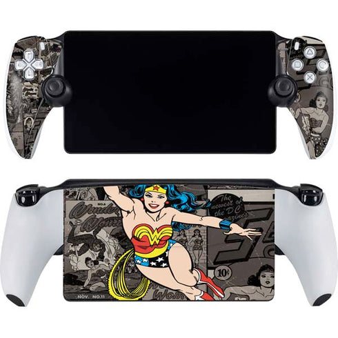 DC Comics Wonder Woman Vintage pose pattern PlayStation Portal Remote Player Skin