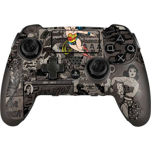 DC Comics Wonder Woman Vintage pose pattern PlayStation Scuf Vantage 2 Controller Skin