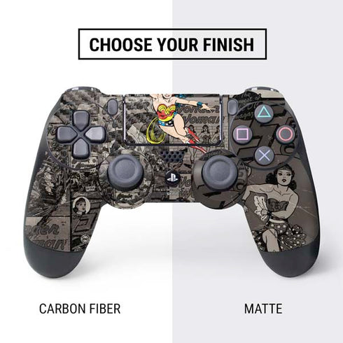 DC Comics Wonder Woman Vintage pose pattern PS4 Controller Skin