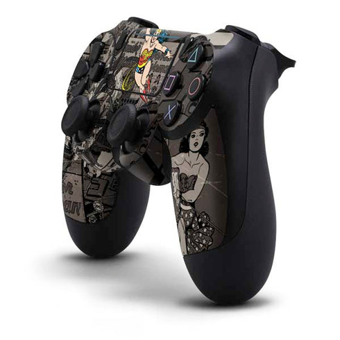 DC Comics Wonder Woman Vintage pose pattern PS4 Pro/Slim Controller Skin