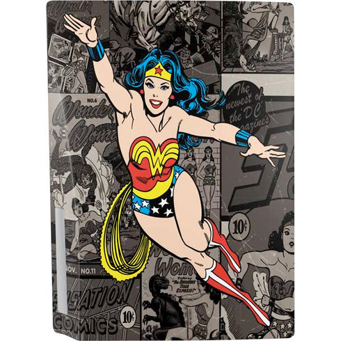 DC Comics Wonder Woman Vintage pose pattern PS5 Console Skin