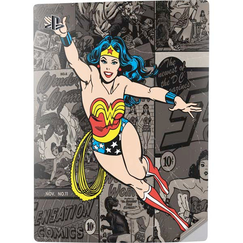 DC Comics Wonder Woman Vintage pose pattern PS5 Digital Edition Console Skin