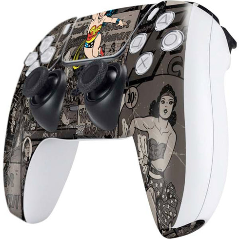 DC Comics Wonder Woman Vintage pose pattern PS5 Controller Skin