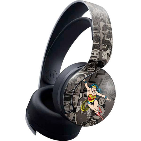 DC Comics Wonder Woman Vintage pose pattern PULSE 3D Wireless Headset for PS5 Skin