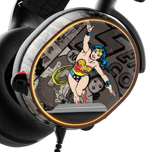 DC Comics Wonder Woman Vintage pose pattern SteelSeries Arctis 3 Skin