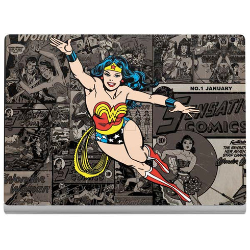 DC Comics Wonder Woman Vintage pose pattern Surface Book 2 13.5in Skin