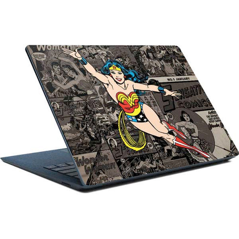 DC Comics Wonder Woman Vintage pose pattern Surface Laptop Skin