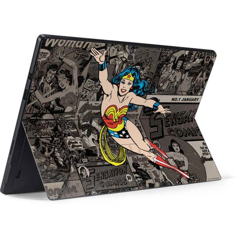 DC Comics Wonder Woman Vintage pose pattern Surface Pro 7 Skin