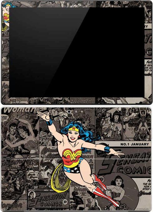 DC Comics Wonder Woman Vintage pose pattern Surface Pro (2017) Skin