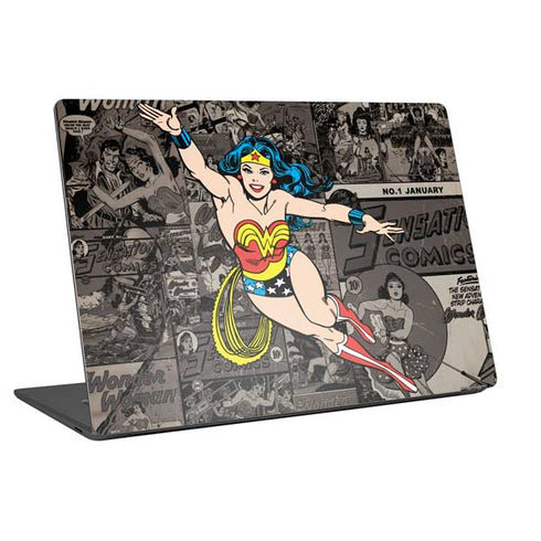 DC Comics Wonder Woman Vintage pose pattern Universal Laptop 12in (9.8 x 6.8in) Skin