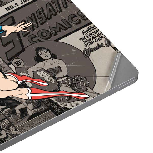DC Comics Wonder Woman Vintage pose pattern Universal Laptop 12in (9.8 x 6.8in) Skin