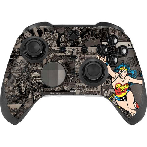 DC Comics Wonder Woman Vintage pose pattern Xbox Elite Wireless Controller Series 2 Skin