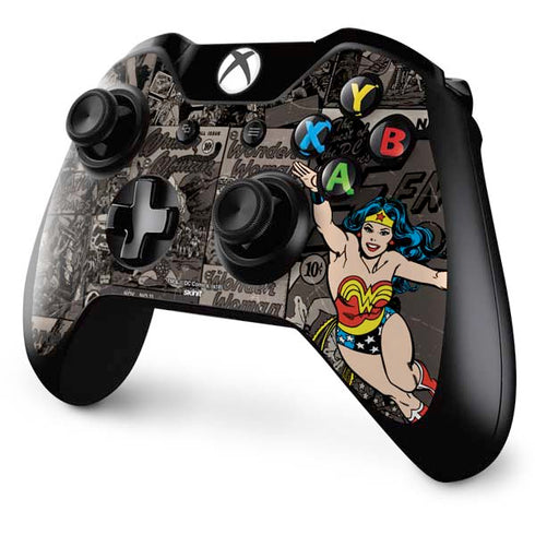 DC Comics Wonder Woman Vintage pose pattern Xbox One Controller Skin