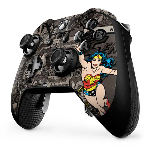 DC Comics Wonder Woman Vintage pose pattern Xbox One Elite Controller Skin