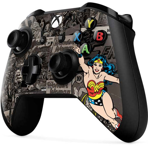 DC Comics Wonder Woman Vintage pose pattern Xbox One X Controller Skin