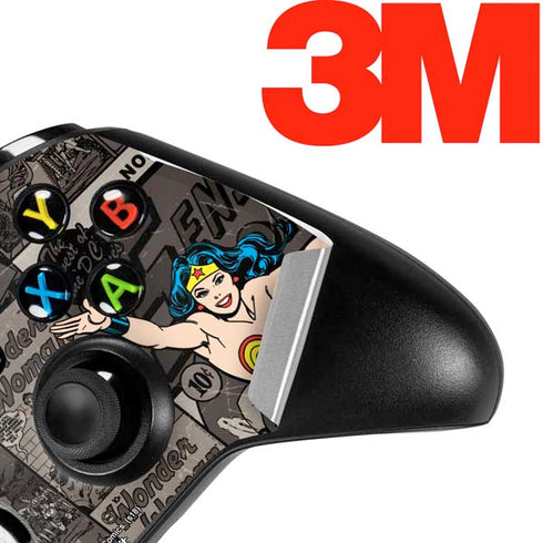 DC Comics Wonder Woman Vintage pose pattern Xbox One X Controller Skin