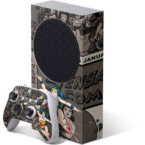 DC Comics Wonder Woman Vintage pose pattern Xbox Series S Bundle Skin