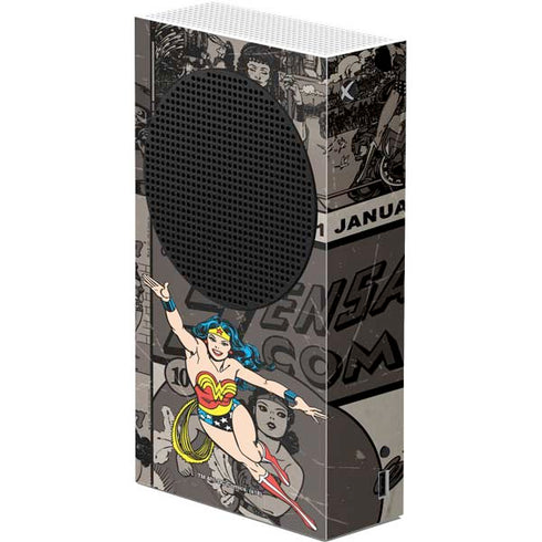 DC Comics Wonder Woman Vintage pose pattern Xbox Series S Console Skin