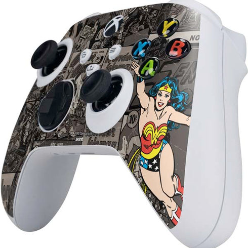 DC Comics Wonder Woman Vintage pose pattern Xbox Series S Controller Skin