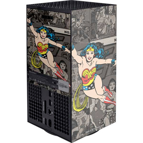DC Comics Wonder Woman Vintage pose pattern Xbox Series X Console Skin