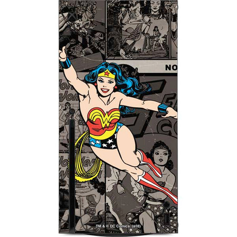 DC Comics Wonder Woman Vintage pose pattern Xbox Series X Console Skin
