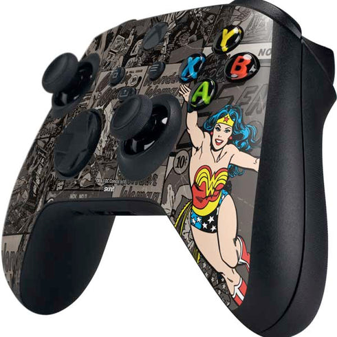 DC Comics Wonder Woman Vintage pose pattern Xbox Series X Controller Skin