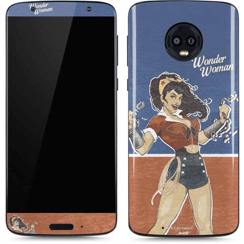 DC Comics Bombshells Wonder Woman Bombshell Moto G6 Skin