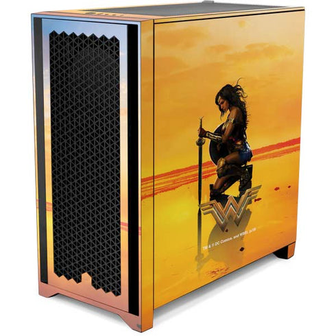 DC Comics Wonder Woman Character Movie Poster Corsair 4000D Tempered Glass Mid-Tower ATX Case Skin