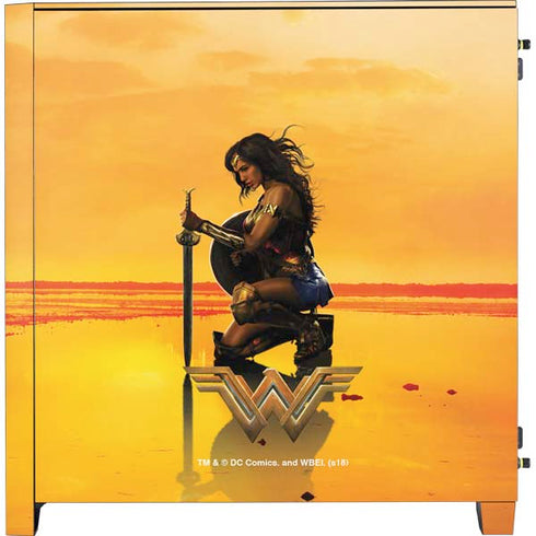 DC Comics Wonder Woman Character Movie Poster Corsair 4000D Tempered Glass Mid-Tower ATX Case Skin