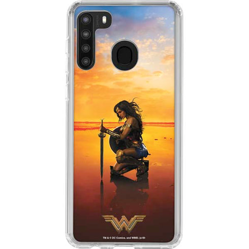 DC Comics Wonder Woman Character Movie Poster Galaxy A21 Clear Case