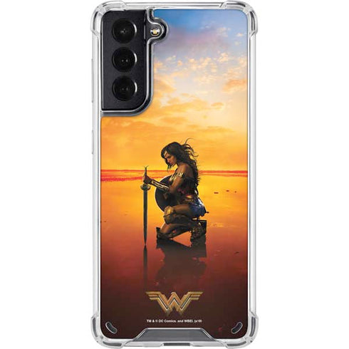 DC Comics Wonder Woman Character Movie Poster Galaxy S21 5G Clear Case