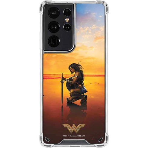 DC Comics Wonder Woman Character Movie Poster Galaxy S21 Ultra 5G Clear Case