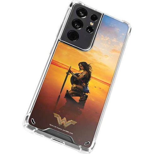 DC Comics Wonder Woman Character Movie Poster Galaxy S21 Ultra 5G Clear Case