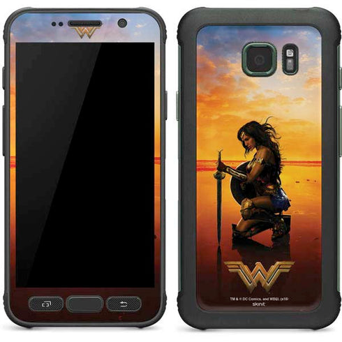 DC Comics Wonder Woman Character Movie Poster Galaxy S7 Active Skin
