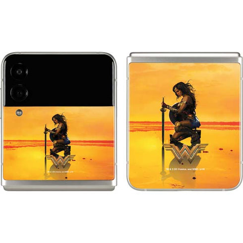 DC Comics Wonder Woman Character Movie Poster Galaxy Z Flip3 5G Skin