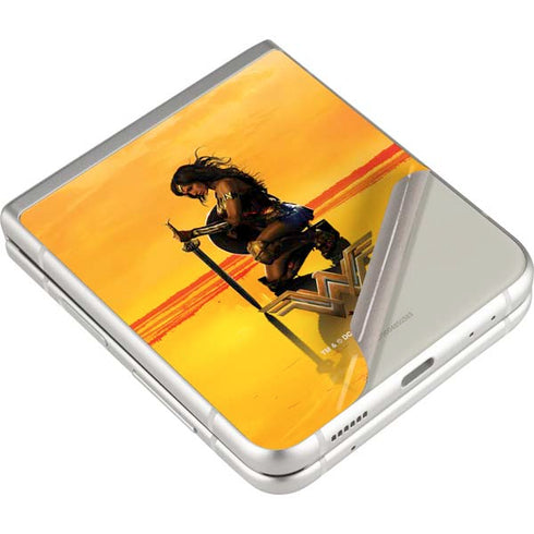 DC Comics Wonder Woman Character Movie Poster Galaxy Z Flip3 5G Skin