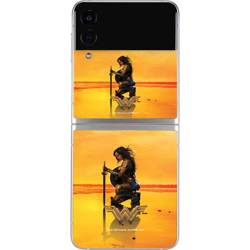 DC Comics Wonder Woman Character Movie Poster Galaxy Z Flip4 5G Skin