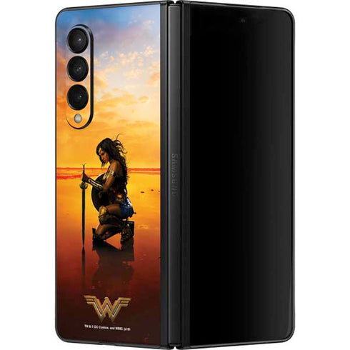 DC Comics Wonder Woman Character Movie Poster Galaxy Z Fold3 5G Skin